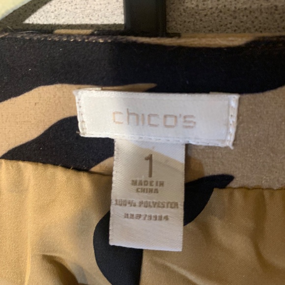 Chico’s Tan/Black Blouse/Jacket Set sz 1 - Picture 14 of 14